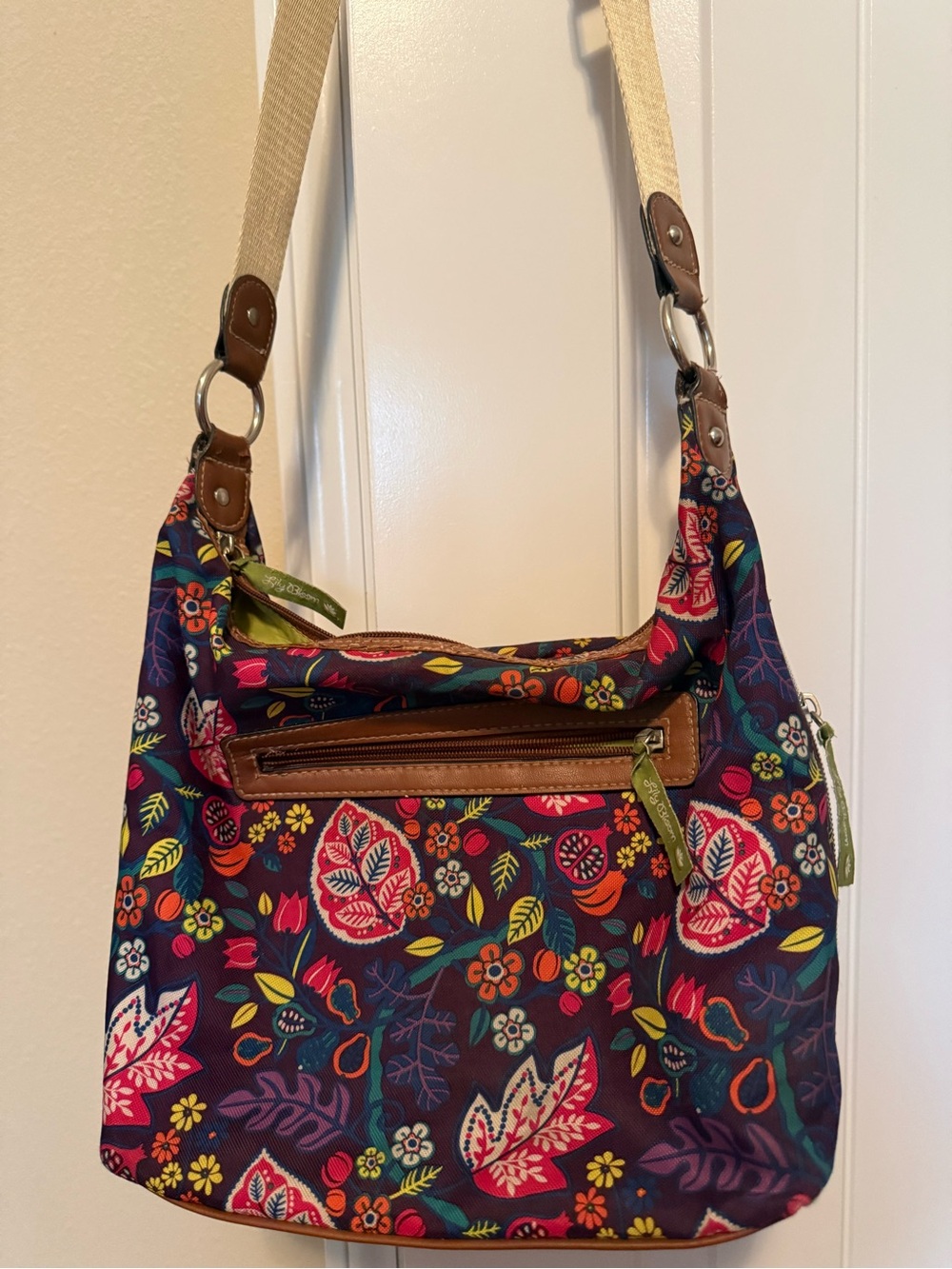 Lily Bloom Floral Crossbody Shoulder Bag in Multicolor
